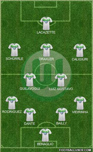 VfL Wolfsburg Formation 2016