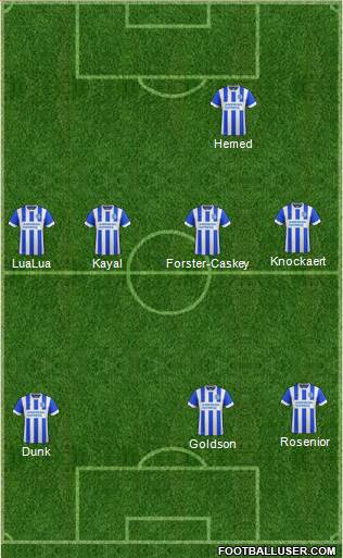 Brighton and Hove Albion Formation 2016