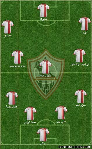 Zamalek Sporting Club Formation 2016