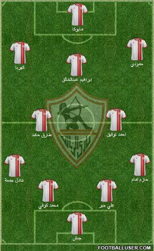 Zamalek Sporting Club Formation 2016