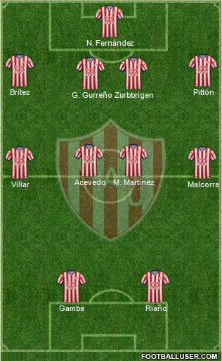 Unión de Santa Fe Formation 2016