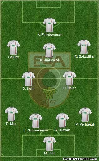 FC Augsburg Formation 2016