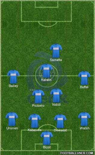 K Racing Club Genk Formation 2016