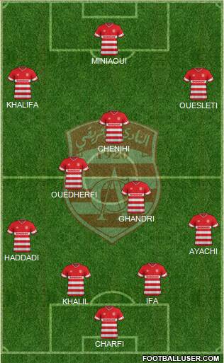 Club Africain Tunis Formation 2016