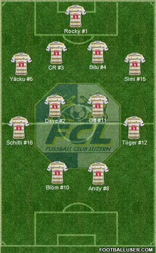 FC Luzern Formation 2016