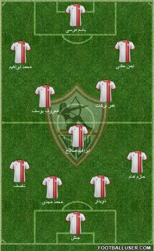 Zamalek Sporting Club Formation 2016