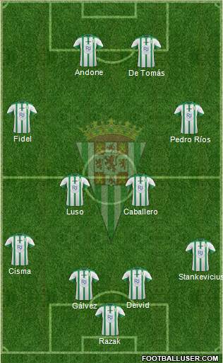 Córdoba C.F., S.A.D. Formation 2016