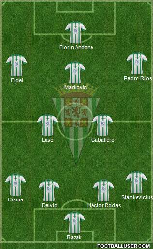 Córdoba C.F., S.A.D. Formation 2016