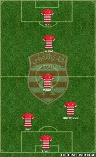 Club Africain Tunis Formation 2016