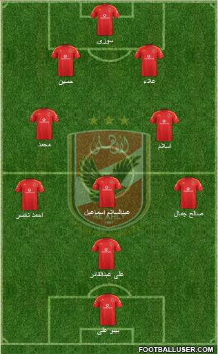 Al-Ahly Sporting Club Formation 2016