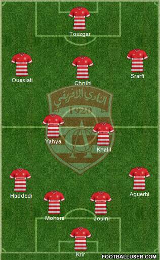 Club Africain Tunis Formation 2016