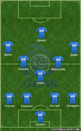 K Racing Club Genk Formation 2016