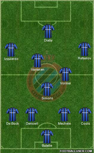 Club Brugge KV Formation 2016