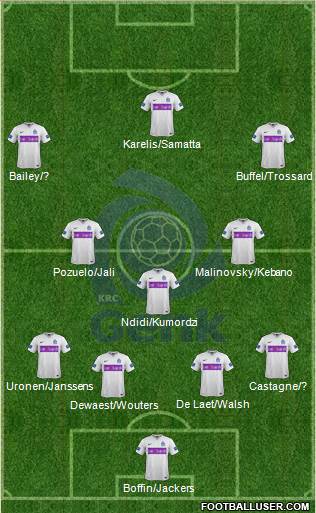 K Racing Club Genk Formation 2016