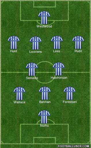 Sheffield Wednesday Formation 2016