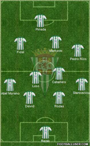 Córdoba C.F., S.A.D. Formation 2016