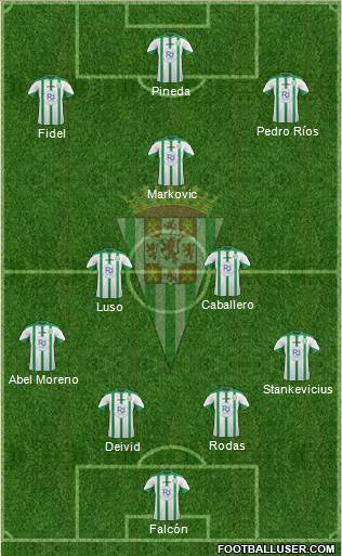 Córdoba C.F., S.A.D. Formation 2016