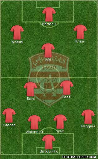 Club Africain Tunis Formation 2016