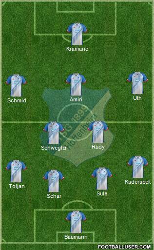 TSG 1899 Hoffenheim Formation 2016