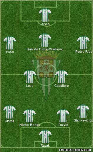 Córdoba C.F., S.A.D. Formation 2016