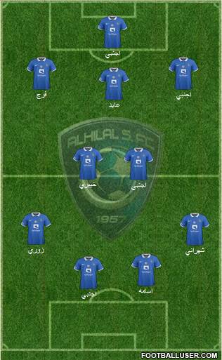 Al-Hilal (KSA) Formation 2016