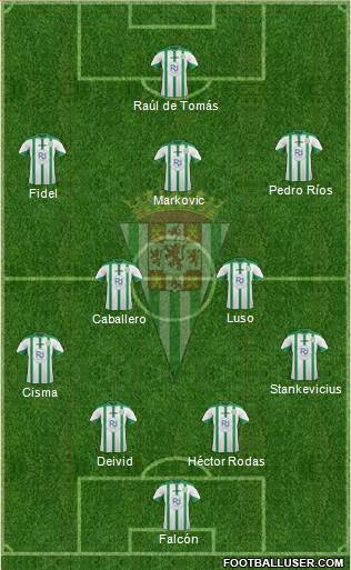 Córdoba C.F., S.A.D. Formation 2016