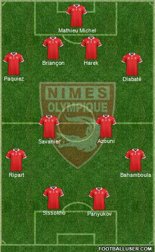 Nîmes Olympique Formation 2016