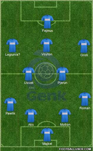 K Racing Club Genk Formation 2016