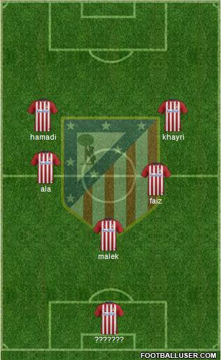 Atlético Madrid B Formation 2016