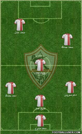 Zamalek Sporting Club Formation 2016