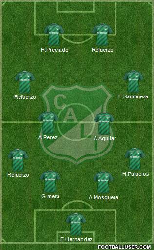 AC Deportivo Cali Formation 2016