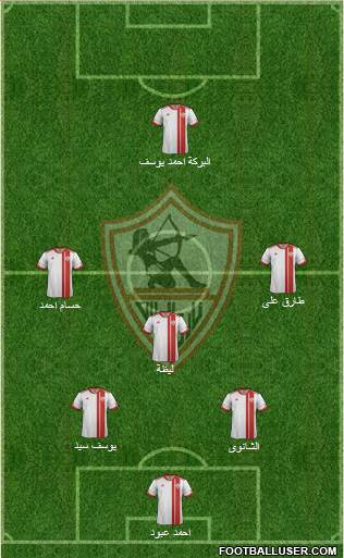 Zamalek Sporting Club Formation 2016