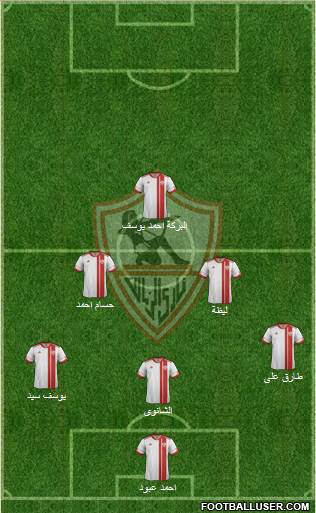 Zamalek Sporting Club Formation 2016