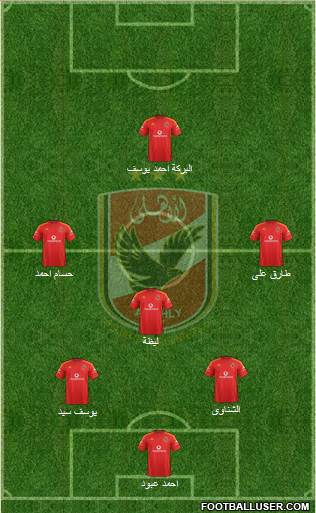 Al-Ahly Sporting Club Formation 2016