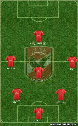 Al-Ahly Sporting Club Formation 2016