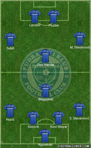 FK Zeljeznicar Sarajevo Formation 2016