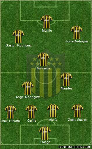 Club Atlético Peñarol Formation 2016