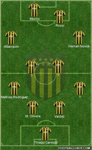 Club Atlético Peñarol Formation 2016