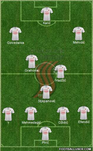 FK Sloboda Tuzla Formation 2016