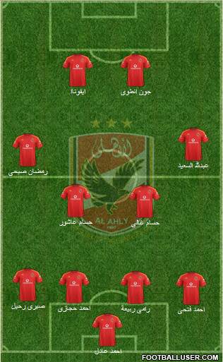 Al-Ahly Sporting Club Formation 2016