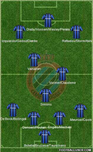 Club Brugge KV Formation 2016