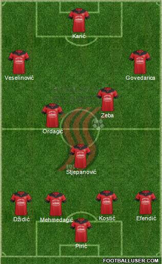 FK Sloboda Tuzla Formation 2016