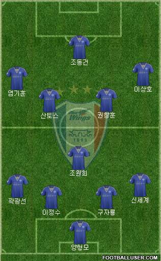 Suwon Samsung Blue Wings Formation 2016