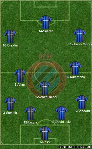 Club Brugge KV Formation 2016