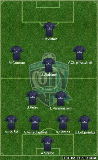 Dinamo Tbilisi Formation 2016