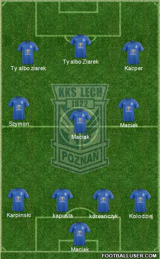 Lech Poznan Formation 2016