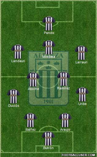 C Alianza Lima Formation 2016