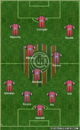 Chacarita Juniors Formation 2016