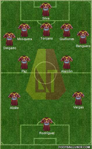 CC Deportes Tolima Formation 2016