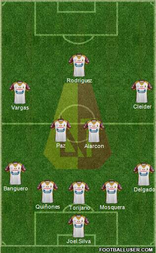 CC Deportes Tolima Formation 2016